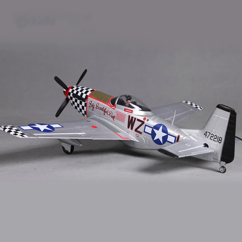 Мини самолет FMS 800 мм P51 радиоуправляемая модель Mustang V2 BBD 4CH 2S EPO PNP Warbird Hobby Avion