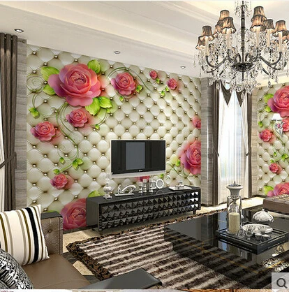 Настенная 3D фотография настенный плакат цветок с пастой для гостиной ТВ