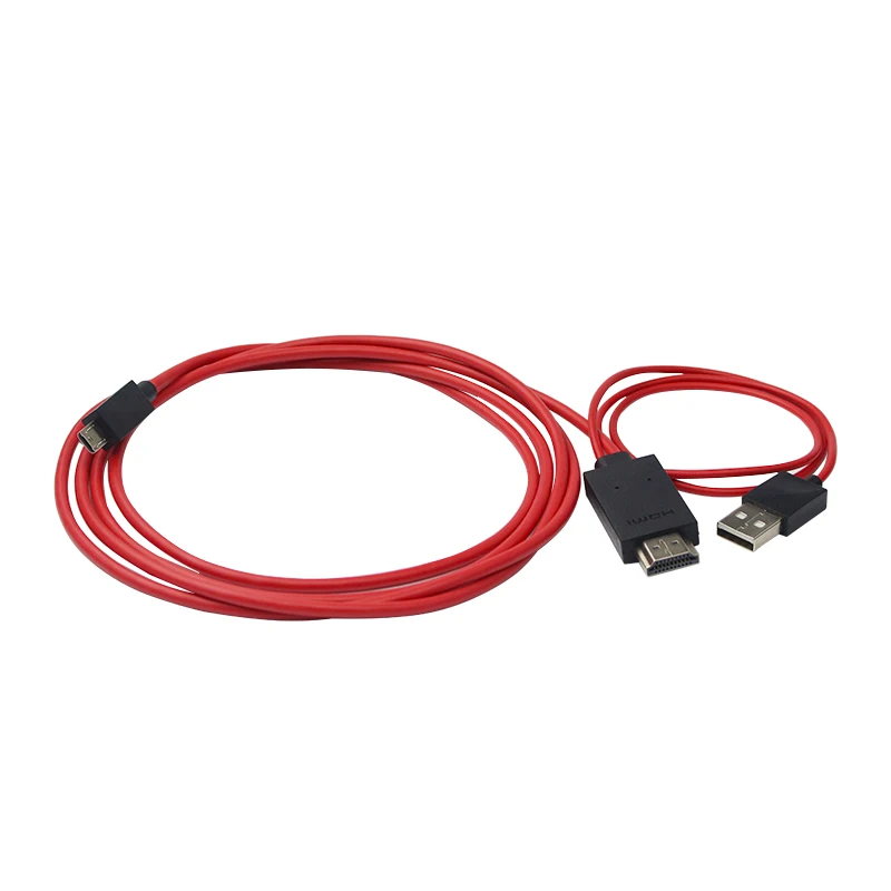 1.8 M 5Pin MHL Micro USB to HDMI Converter 1080P HD TV Cable Adapter for Samsung Galaxy Note3 Android Cell Phone Tablet |