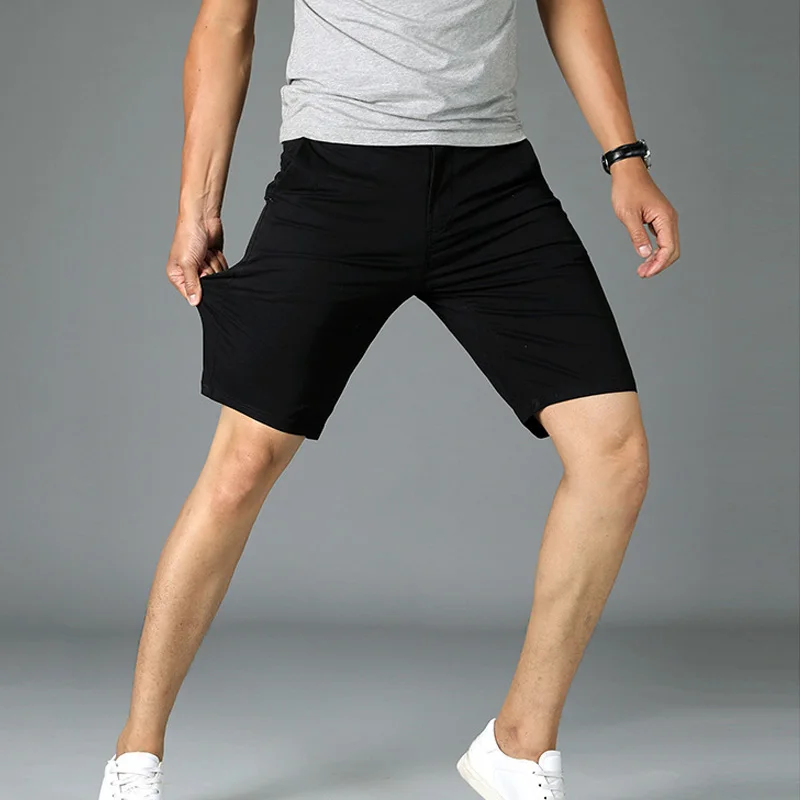 Summer Shorts Men Casual Regular Cotton Breathable Mens bermuda masculina Mid-waist Knee Length Cargo Big Size | Мужская одежда