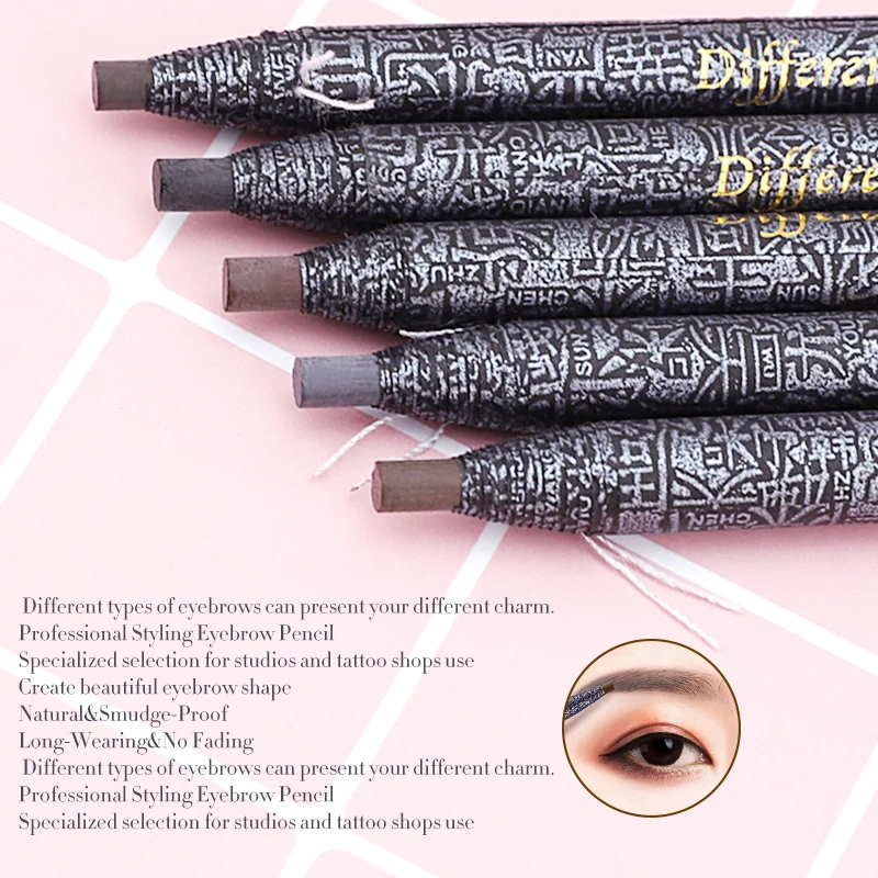 Новый карандаш для бровей студия татуировки pull 1818 черная трубка разрывающий