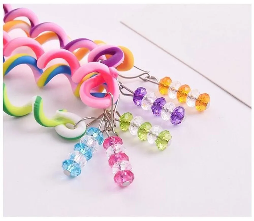 6 Pcs/Set Kids Curler Hair Braid Sticker Baby Girls' Decor Accesories Children Elastic Ropes | Детская одежда и обувь