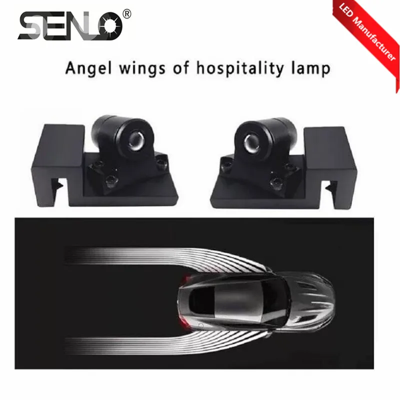 2019 2 шт Новый Оригинальный светодиодный Крылья Ангела проекция автомобиль крылья