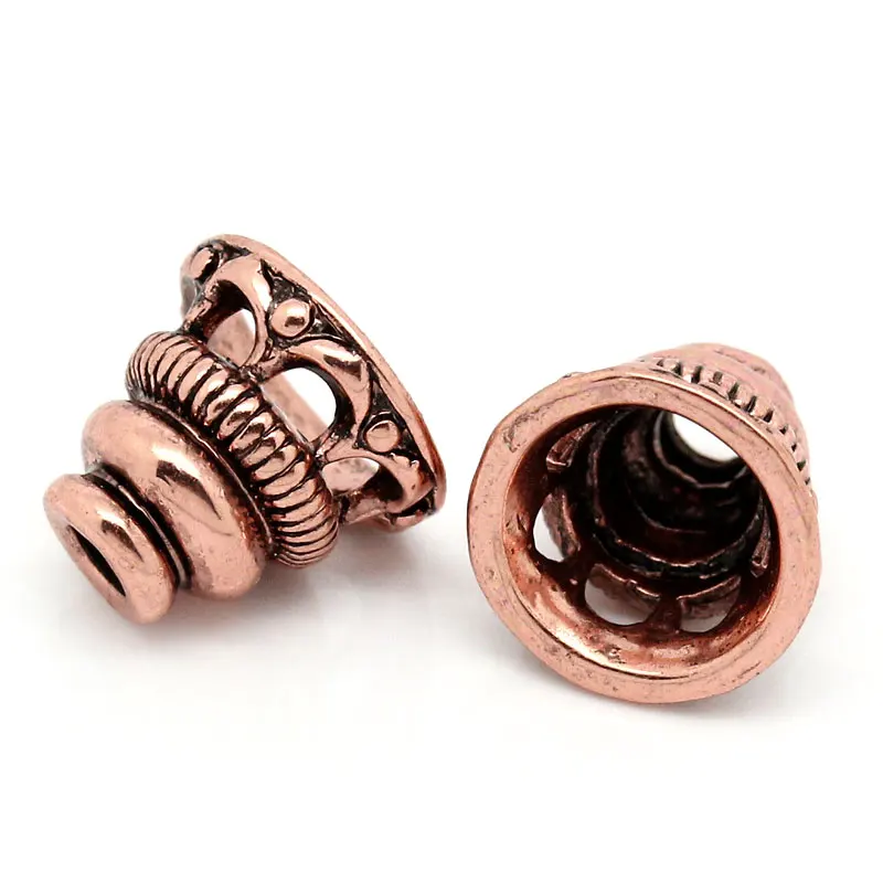10 шт. Концевики для бижутерии Х9 мм|metal bead caps|end caps for jewelrybead |