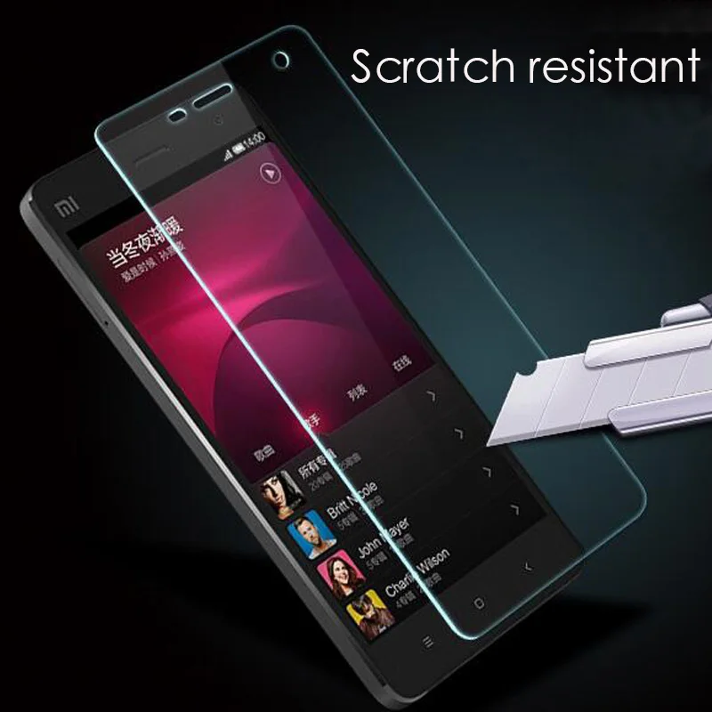Mwihphms Защита экрана для xiaomi4 ультратонкая стеклянная пленка закаленное стекло mi 4