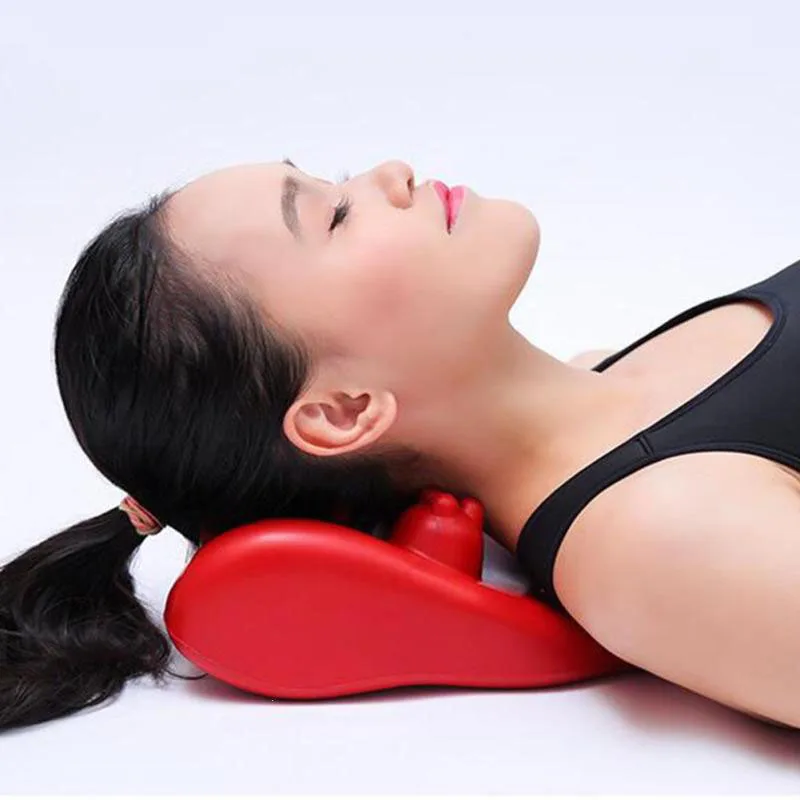 Neck Stretcher left neck massage pillow Support Tension Press Relax Massage stretcher Pillow Cushion Acupressure therapy | Красота и