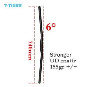 7-TIGER MTB прямой руль, плоская ручка, полностью карбоновый руль велосипеда, руль 740 мм, карбоновый прямой руль