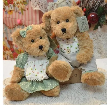Бесплатная доставка 2 шт./партия 26 см Kawaii плюшевый мишка плюшевая игрушка пара
