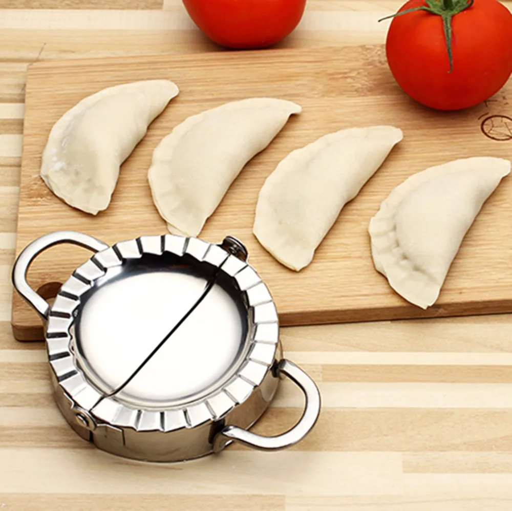 Kitchen Tools Dumpling Jiaozi Maker Mould Eco-Friendly Pastry Stainless Steel Wraper Dough Cutter For Making | Дом и сад