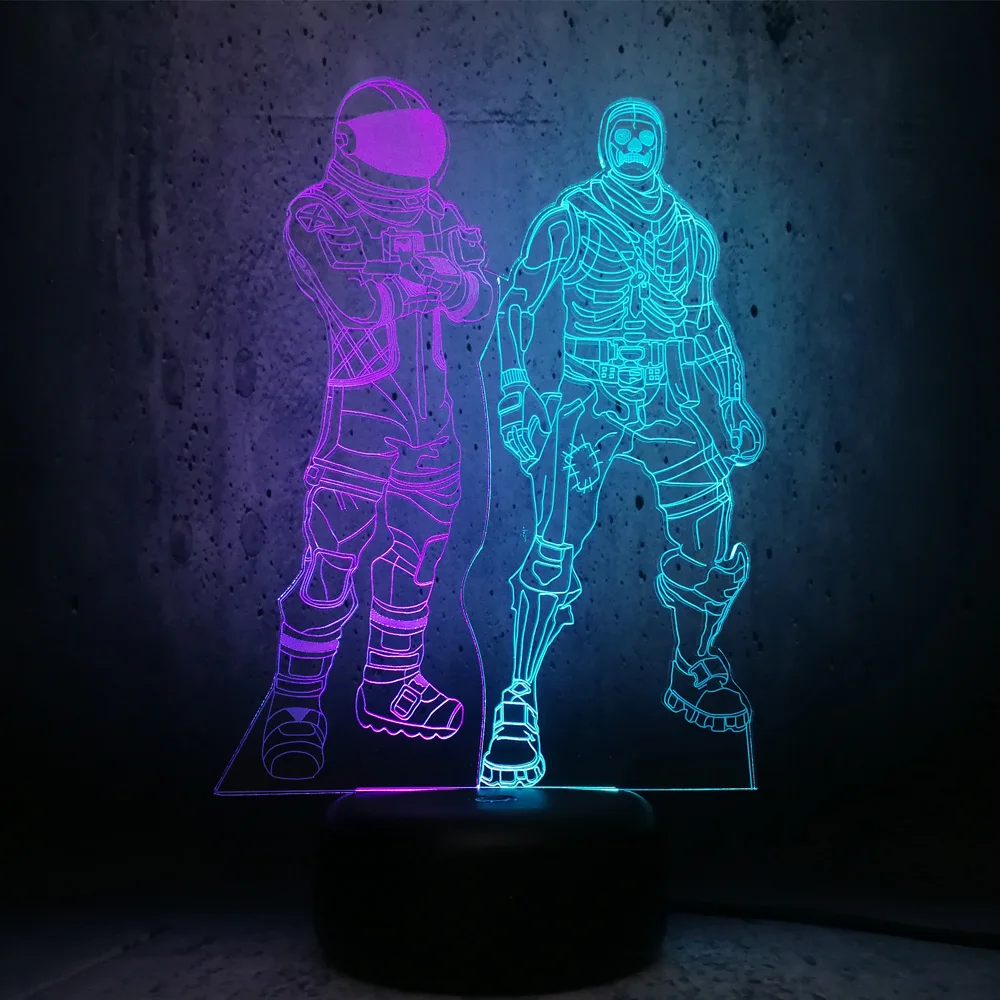 Светодиодный светильник для ролевых игр DARK VOYAGER и Trooper с черепом 3D смешанный