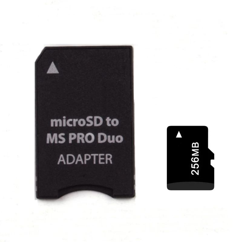 256 МБ Мicro SD, TF карта для MS карты MS Pro Duo адаптер Micro SD Card 64 Мб 128 МБ 256 МБ 512 МБ 1 Гб 2 Гб карта+ флеш-накопитель конвертер - Емкость: 256 МБ
