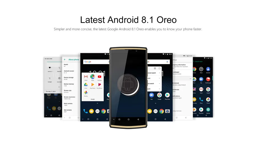 Oukitel K7 18:9 полный дисплей 6,0 ''FHD 4 Гб ОЗУ 64 Гб ПЗУ MT6750T Восьмиядерный 13 МП+ 5 Мп 10000 мАч 9 В/2 а отпечаток пальца мобильный телефон