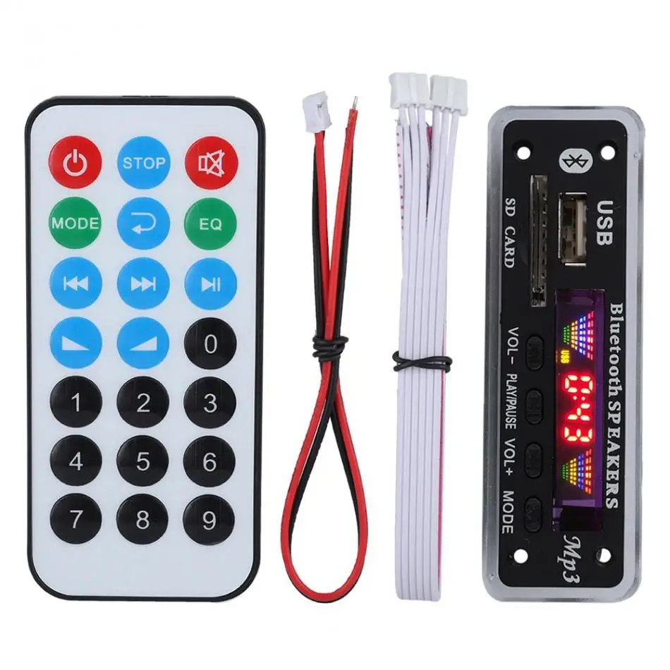 SDM01BT+ U-DX Bluetooth 4 Цвета экран MP3 FM APE FLAC декодирование плата модуль поддержка отключения питания памяти
