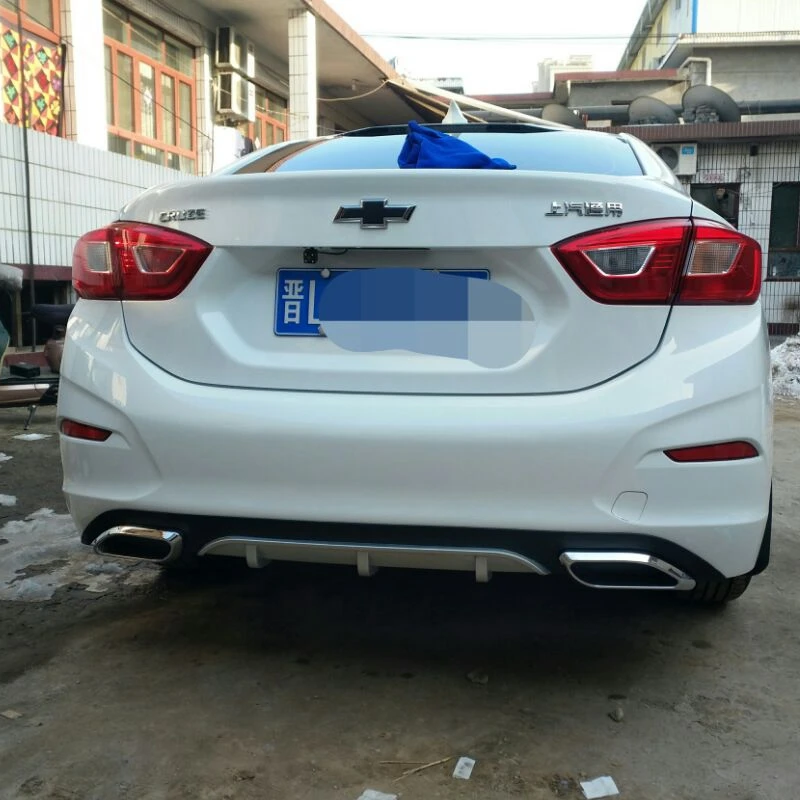 Подходит для Chevrolet Cruze 2017 ABS пластик задний диффузор бампер Защита
