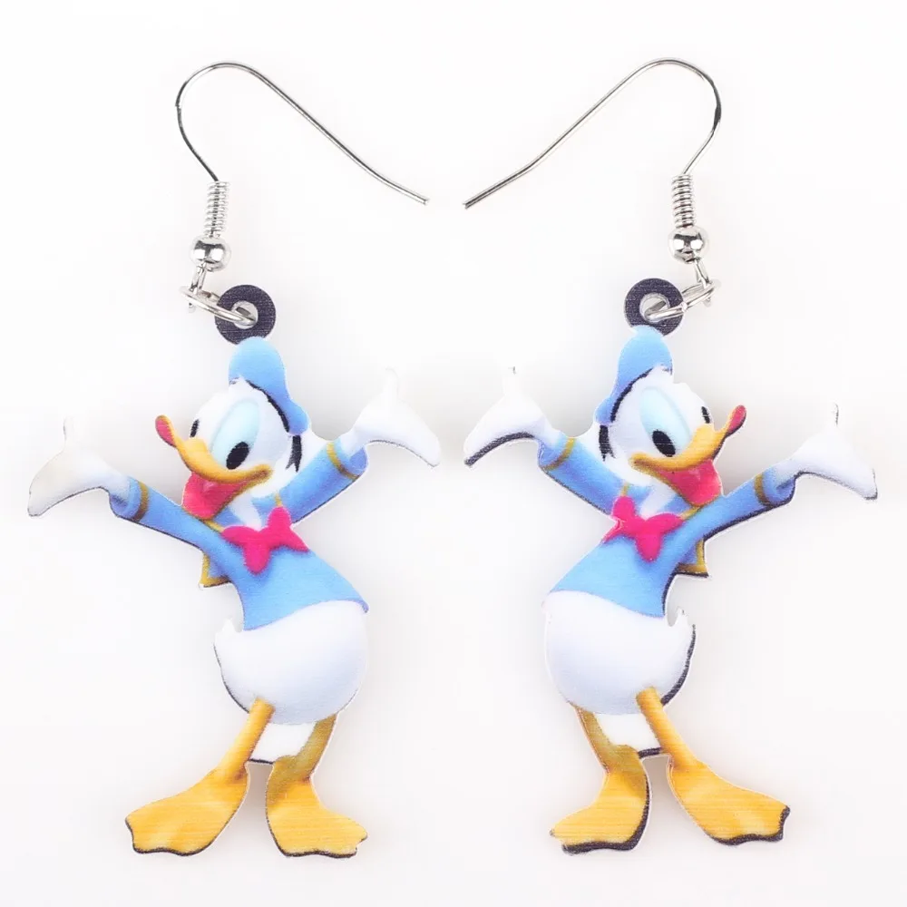 

Newei Long Drop Brand Lovely Dancing Duck Earrings Acrylic Hot 2017 Jewelry Girls Women Novelty Children Earrings Accessories