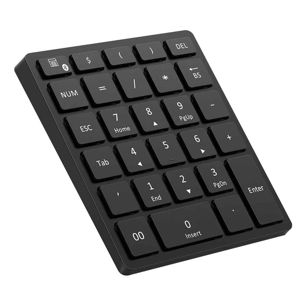 Led несколько ярлыков эргономичный 28 ключ ноутбук беспроводной Bluetooth номер Pad