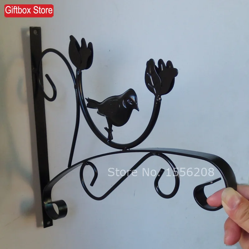 Настенная подвесная полка из кованого железа уличная корзина для балкона