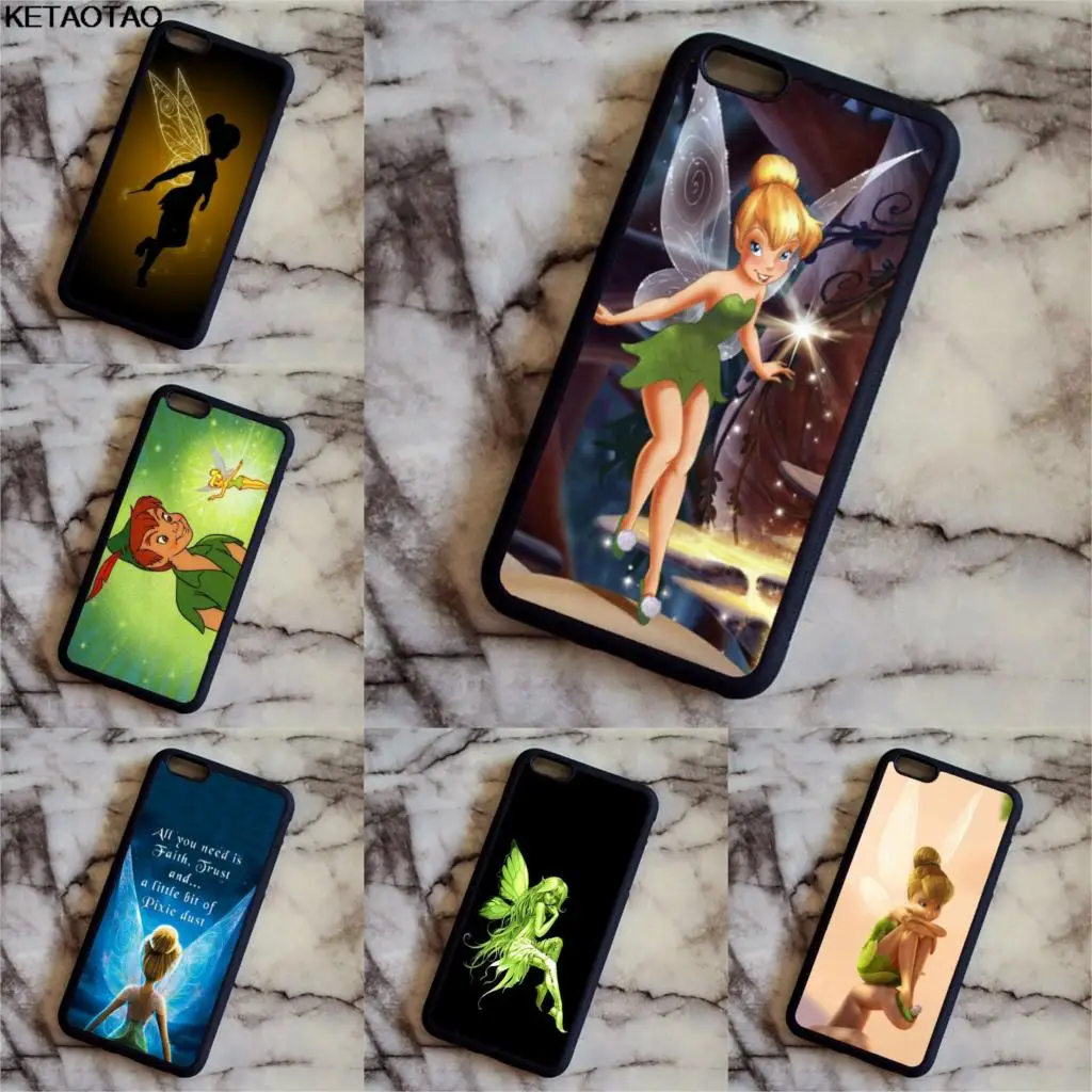 KETAOTAO Питер Пэн Тинкербелл дизайн чехлы для телефонов iPhone 4S 5C SE 5 5S 6 6S 7 8 Plus XR XS Max