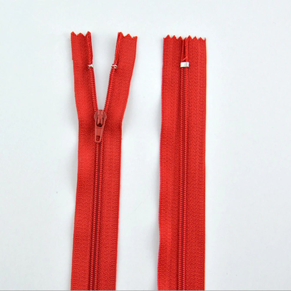 100 шт./лот 18 см молния высокого качества нейлоновая для одежды полиэстер цветная