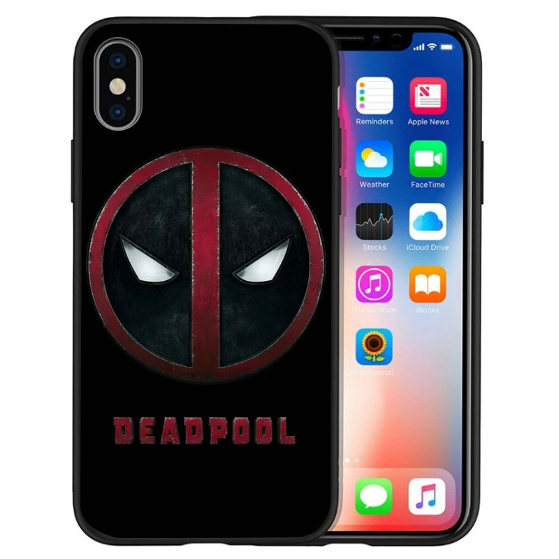 Чудо-яд Дэдпул Человек-паук Мягкий силиконовый чехол для iphone X XS Max XR 6 7 8 Plus 5S SE Черная защитная задняя крышка Fundas