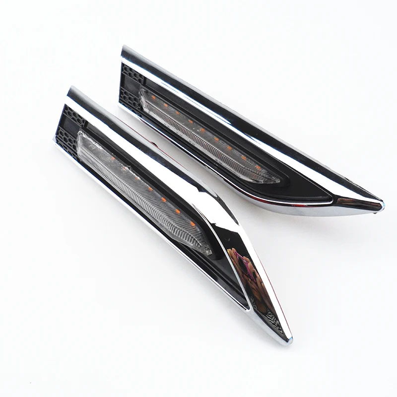 Автомобильный Стайлинг ABS хромированная отделка сигнальная лампа крышка