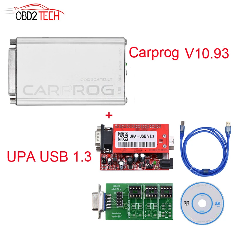 Автомобильный PROG FULL V10.93 Профессиональный ремонтный Инструмент Carprog с UPA USB v1.3