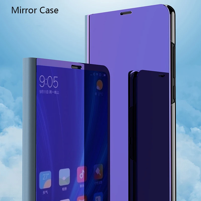 Умный зеркальный чехол для Xiaomi Redmi Note 4 глобальная версия 4X чехол Прозрачный чехол для Redmi Note 4X Pro кожаный чехол