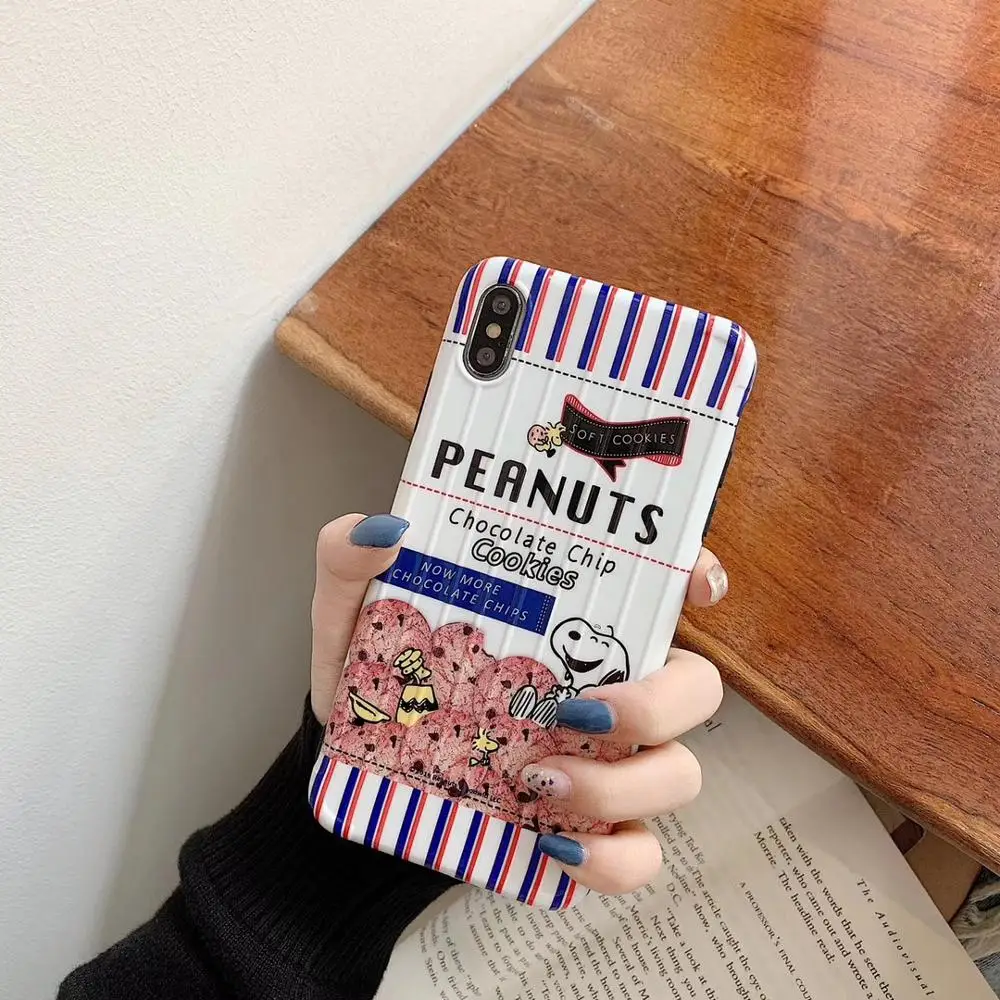 MORINBOiPhone6 / 6p / 7 8PLUS cute cartoon suitcase stripe X XR XSMAX soft shell mobile phone case anti-fall |
