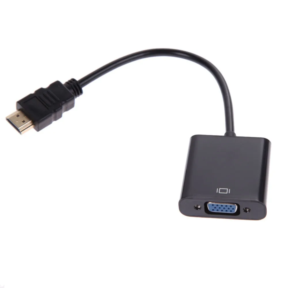Адаптер преобразователя 1080P Micro HDMI/Mini HDMI/HDMI к VGA с аудио видео кабелем Белый Черный