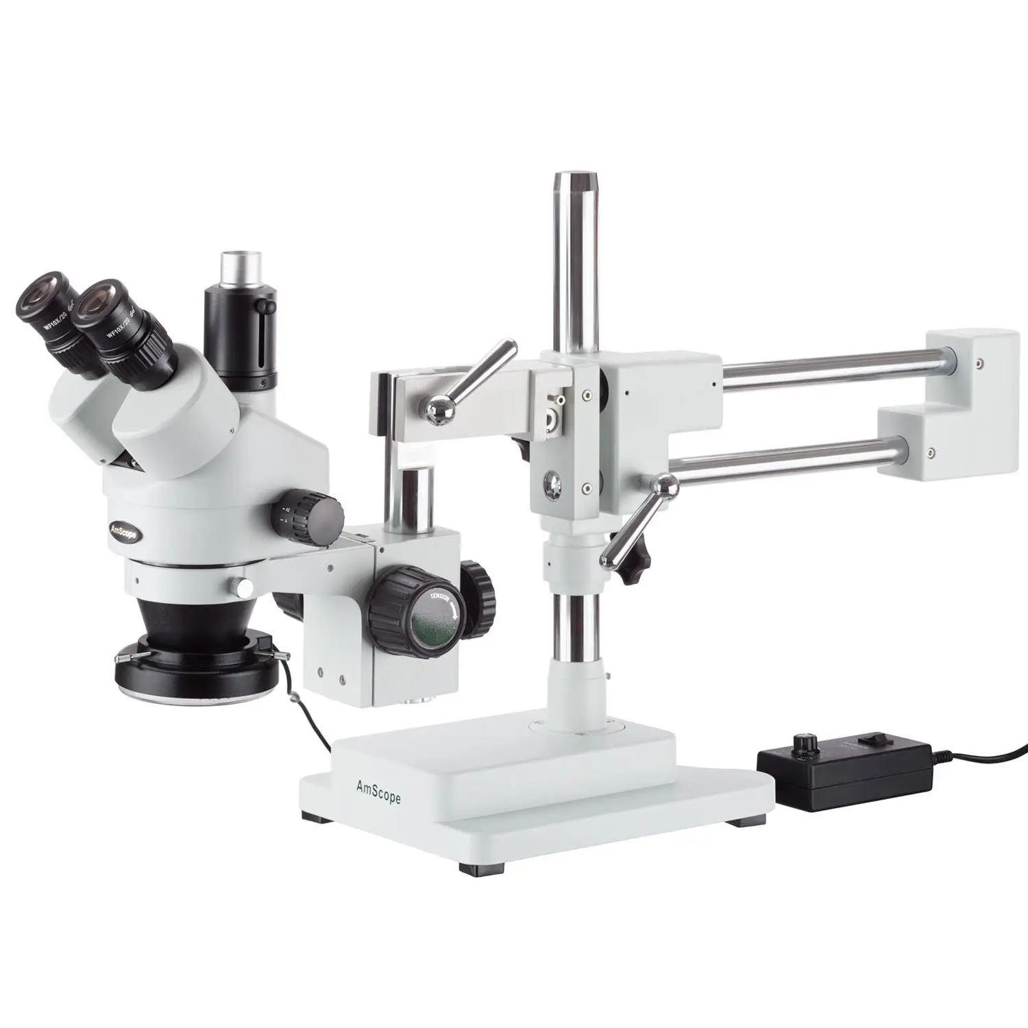 

AmScope 3.5X-90X Simul-Focal Stereo Zoom Microscope + Dual Arm Boom SM-4TPZ-144