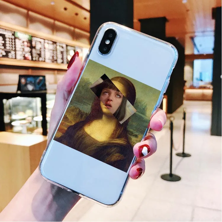 TPU Мягкий чехол для телефона Art Fresco Michelangelo Creation of Adam для iPhone 11 Pro Max SE 5S 6 6s 7 8 Plus X XR XS MAX - Цвет: TPU