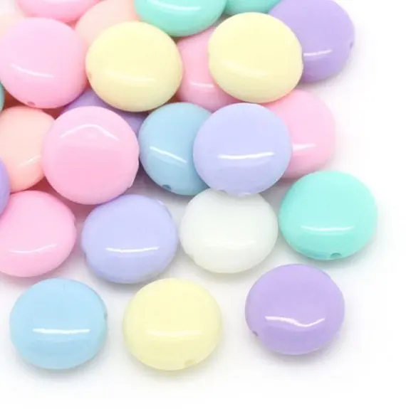 800 Pieces. Candy Color Acrylic Spacer Beads. Mixed Jewelry Making 12 x 5mm -Jewelry Supplies-Little Laser Lab. | Украшения и