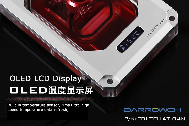 Barrowch FBLTFHAT-04N LRC2.0 RGB Процессор водяного охлаждения блока для AMD threadripper TR4