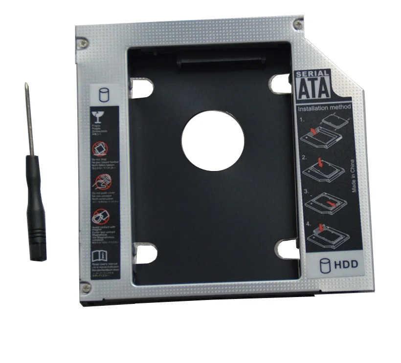 

WZSM New 2nd SATA HDD SSD Hard Drive Caddy 9.5mm for Lenovo Y410 Y410P Y410PT Z500