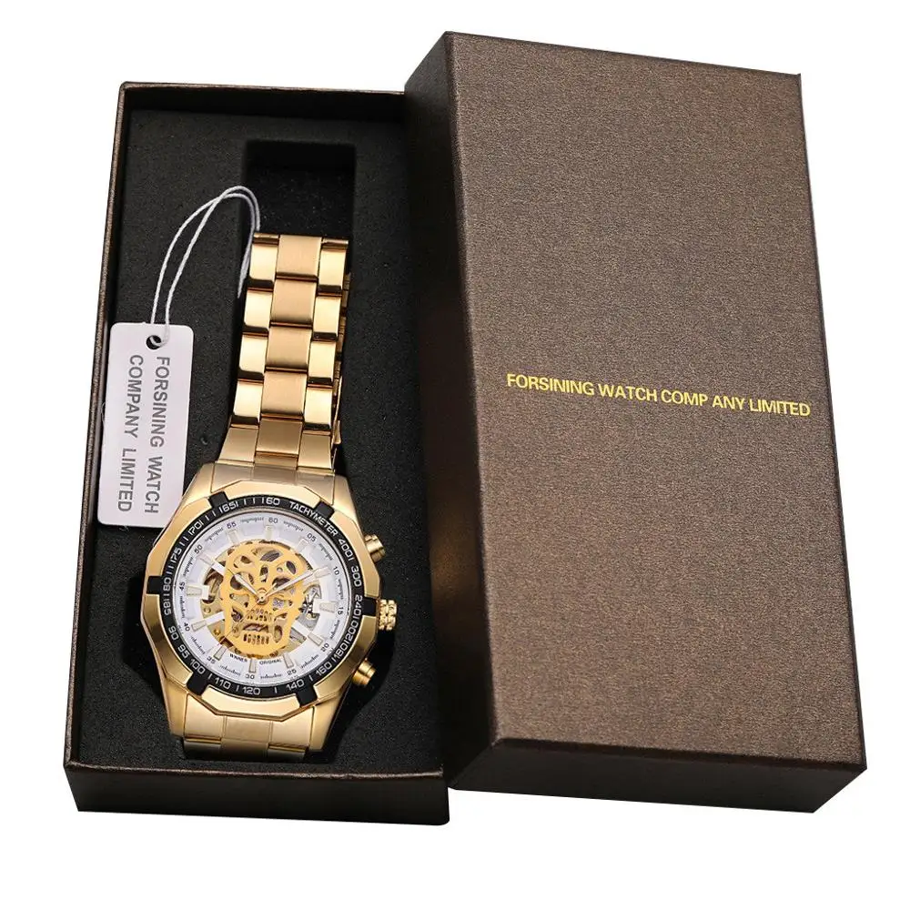 T-WINNER мужские часы с полым циферблатом из сплава демона роскошные дизайнерские