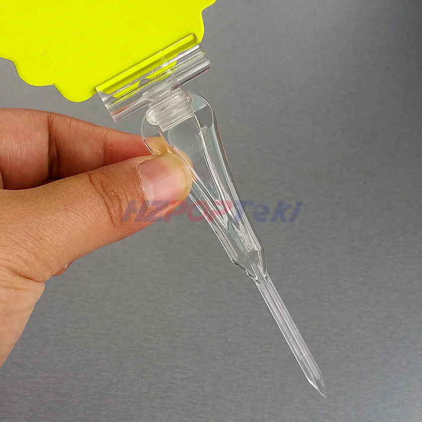 POP Пластик товаров знак ценник этикетки зажим для карт держатель Дисплей