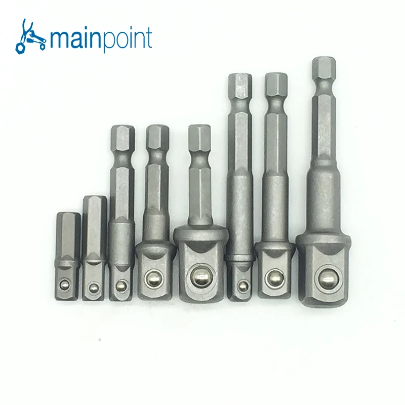 Mainpoint 8 шт. шестигранный Набор торцевых головок драйвер 1/4 &quot3/8&quot 1/2 &quot(25 мм и 65 мм)