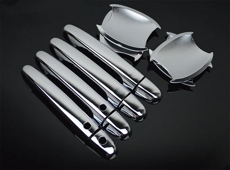 

FUNDUOO For Honda CR-V CRV 2012 2013 2014 New Chrome Door Handle + Cup Bowl Covers trim With Smart Entry Buttons Car Accessories