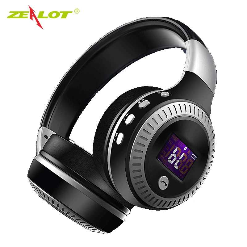 Bluetooth наушники ZEALOT B19 с ЖК дисплеем и микрофоном|earphone headset|headset with micstereo earphone |