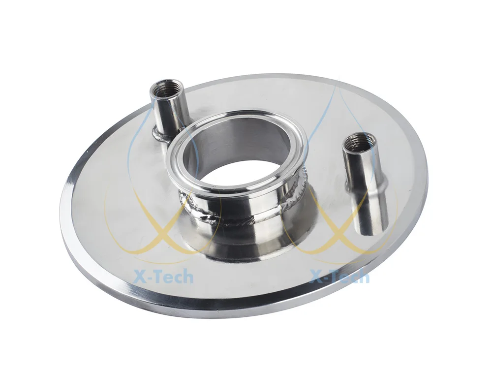 Крышка санитарного бака. Tri Зажим 6 &quotx 1 5&quot (2x) 1/4 &quotFNPT сталь SS304|tri clamp|tri clamp 6tri clamps |