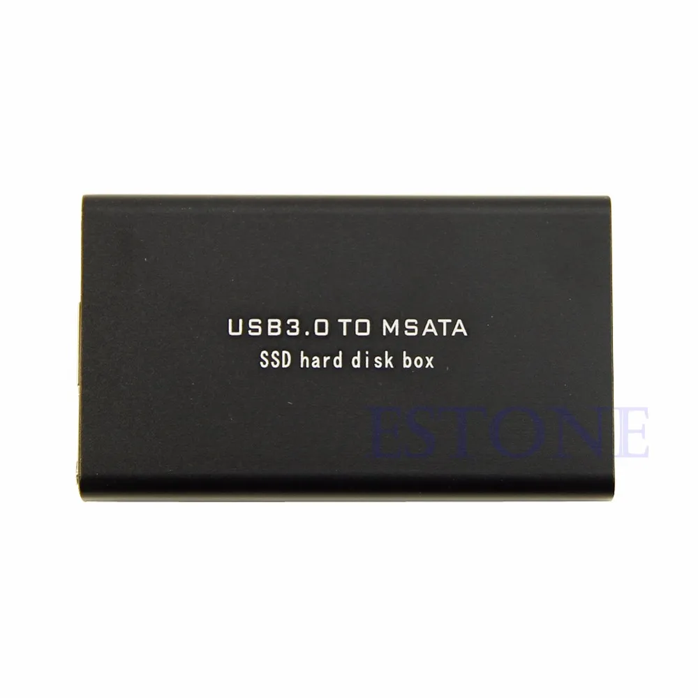 Мини USB 3,0 для mSATA SSD адаптер карты внешний корпус Чехол Коробка AU