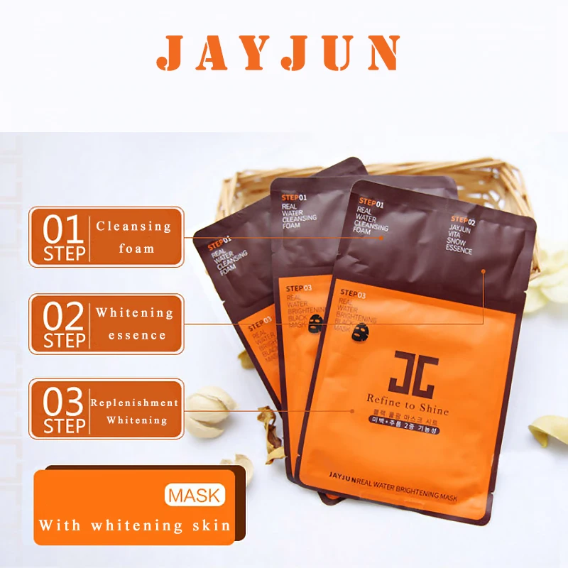 JAYJUN Оригинальная косметическая маска для воды 3STEP Увлажняет тон кожи Корейская (10