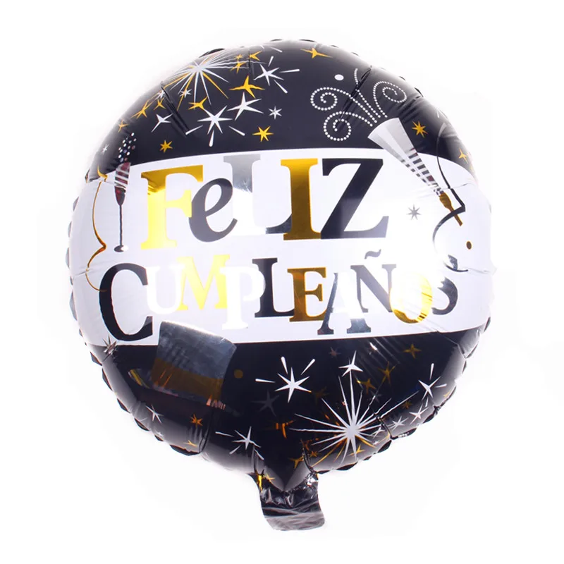 XXPWJ Бесплатная доставка Новый испанский день рождения счастливый алюминиевый