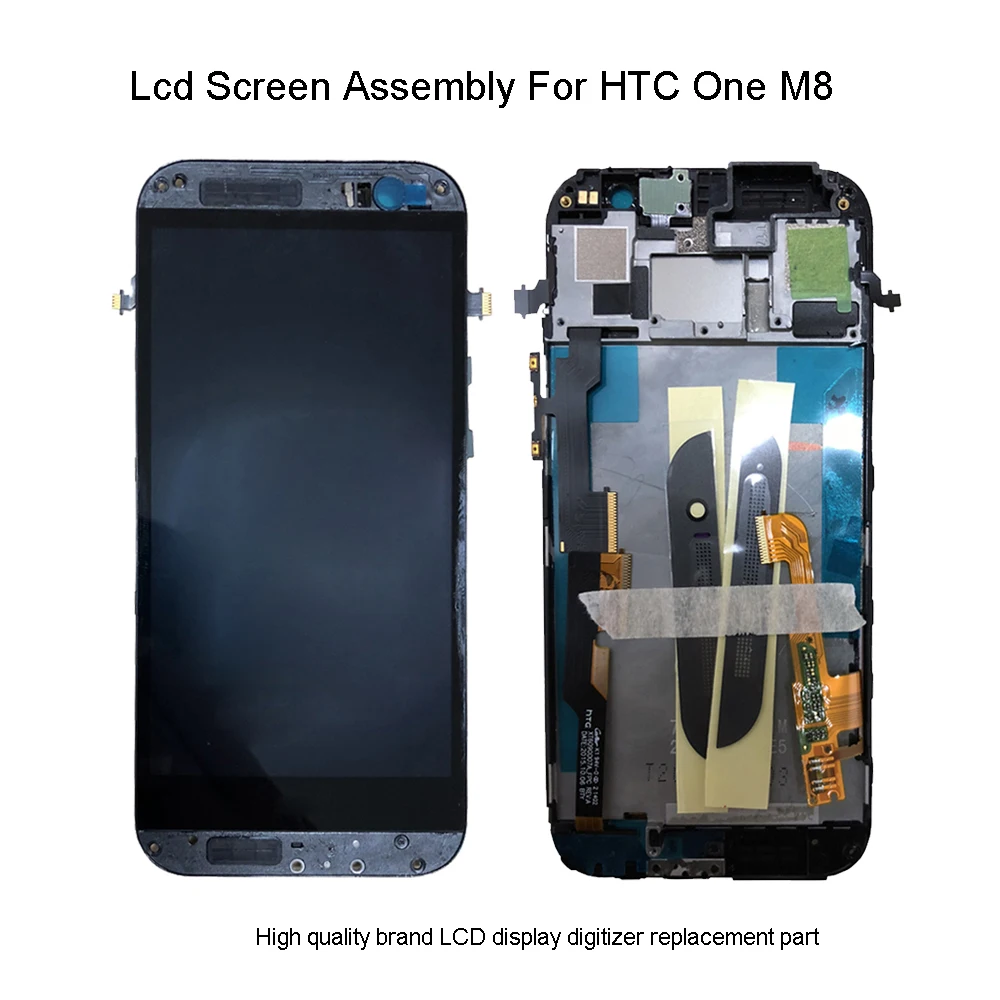 100% Протестировано для HTC One M8 ЖК дисплей сенсорный дигитайзер Сенсорное стекло с