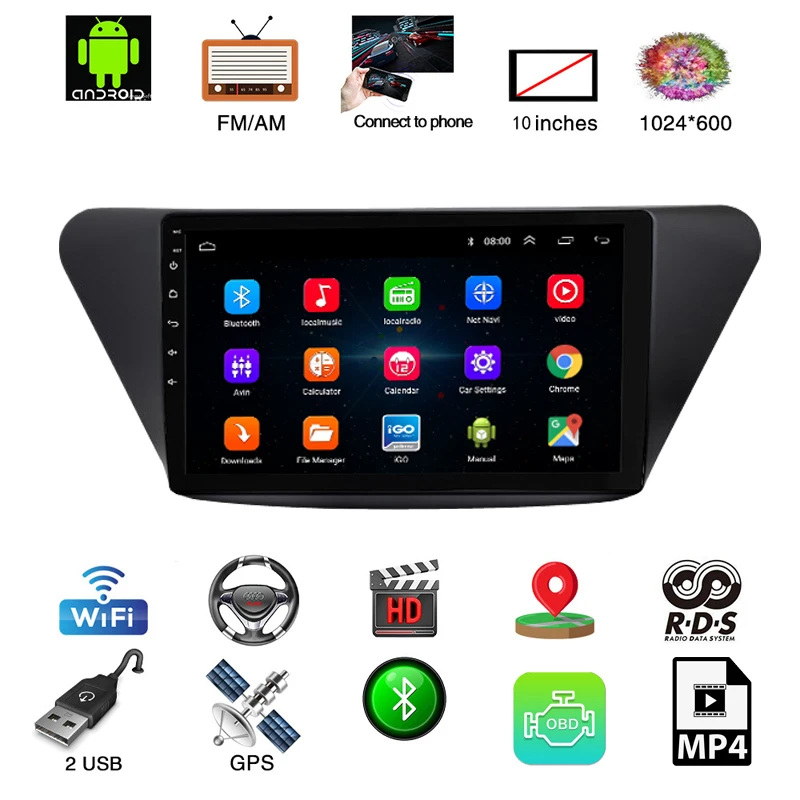 Автомобильный dvd плеер с радио и gps стерео видео Bluetooth Android 8 1|Автомагнитолы| |