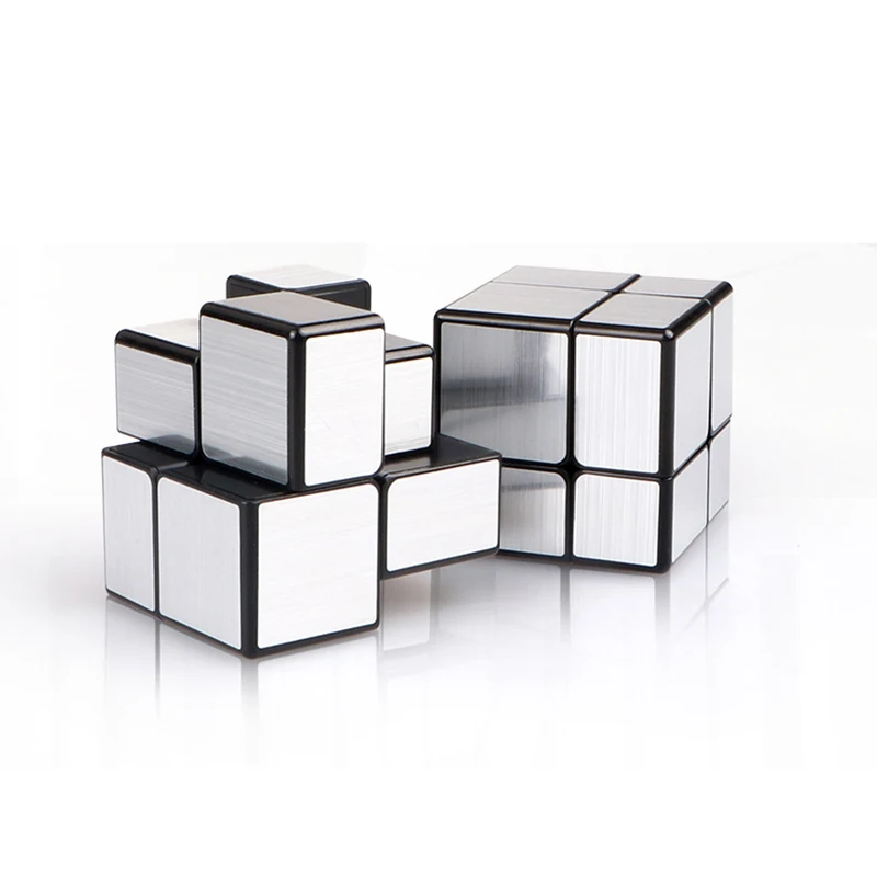 Зеркальные 2x2x2 магический куб Qiyi зеркальные блоки головоломка magico игрушки для