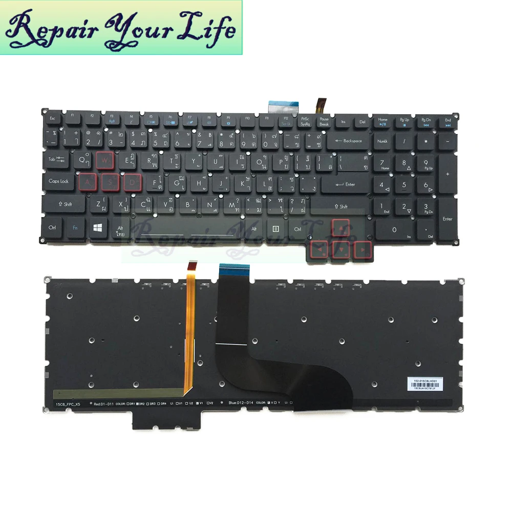 Ремонт вы жизнь Клавиатура ноутбука для ACER Predator 17 15 G9 591/591R 592/593 791/792 TI US макет с