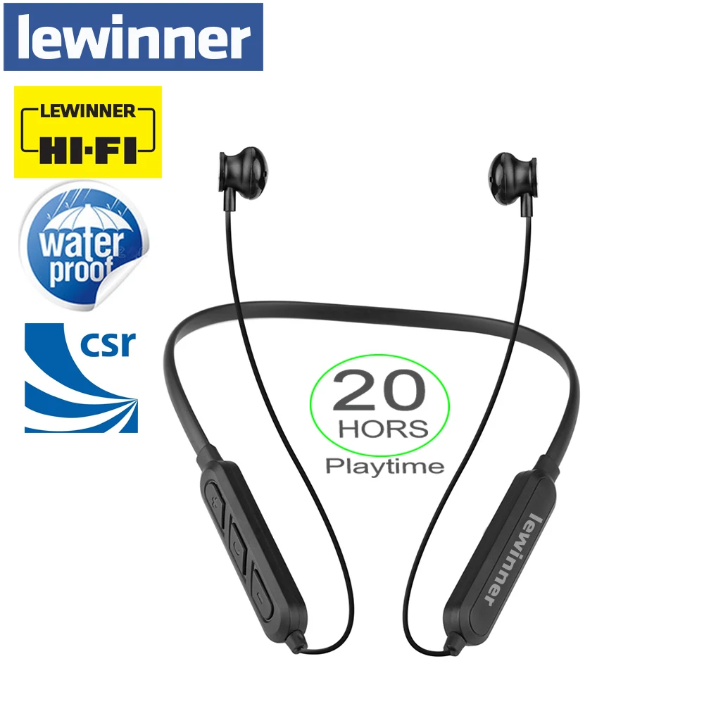 Lewinner X7 plus Bluetooth наушники со встроенным микрофоном беспроводные легкие спортивные