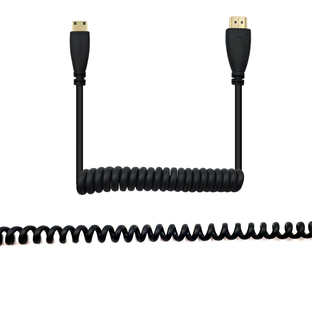 DANSPEED 10 футов 3 м HDMI к кабель 1080P HDTV Mini Соединительный спиральный HEC шнур|3m hdmi|mini hdmihdmi