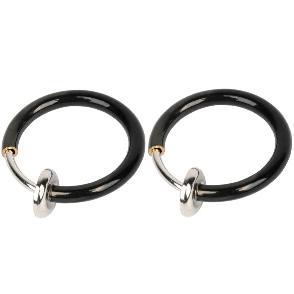 2 шт. поддельные нос Средства ухода за губами кольцо пружинный зажим обруч серьги